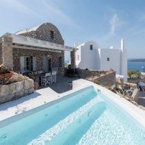 Luxury stone villa in Santorini